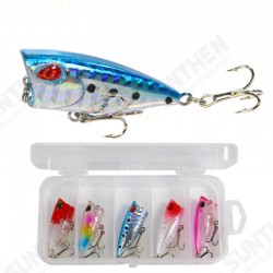 5Pcs 4cm Fishing Lure Fishing Bait Rotating Tail Popper Topwater Swim Crankbait Artificial Hard Bait 5Pcs 4cm Fishing Lure Fishing Bait Rotating Tail Popper Topwater Swim Crankbait Artificial Hard Bait