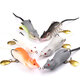 6 Pcs 3D Eyes Fishing Lures Soft Forg Mouse Bait Artificial Baits Fishing Tackle