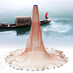 7.2m American Style Cast Net Saltwater Baitcasting Strong Nylon Fishing Line With Sinker 7.2m American Style Cast Net Saltwater Baitcasting Strong Nylon Fishing Line With Sinker