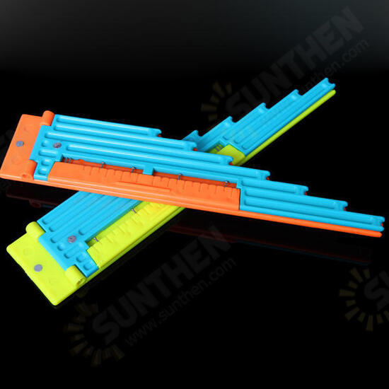 ABS Fishing Line Length Standard Ruler Embedded Magnets Sub-line Knot-Tying Tool Line Board Hook ABS Fishing Line Length Standard Ruler Embedded Magnets Sub-line Knot-Tying Tool Line Board Hook