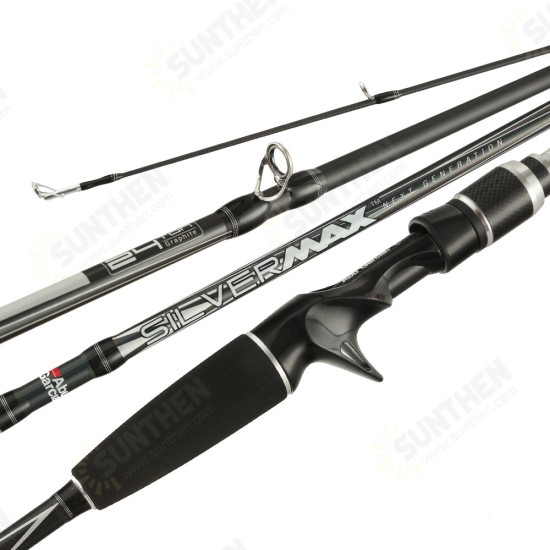 1.98/2.1/2.28m Carbon Spinning SILVER MAX Fishing Rod Casting Rod EVA Handle Lightweight Outdoor Fishing Tool