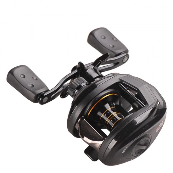PMAX3 7+1BB Fishing Reel Metal Long Casting Reel Super Smooth Double Brake Left and Right Hand Baitcast Reel