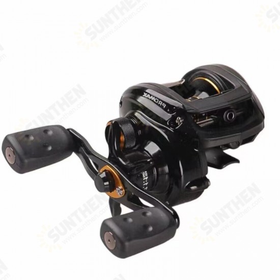 PMAX3 7+1BB Fishing Reel Metal Long Casting Reel Super Smooth Double Brake Left and Right Hand Baitcast Reel