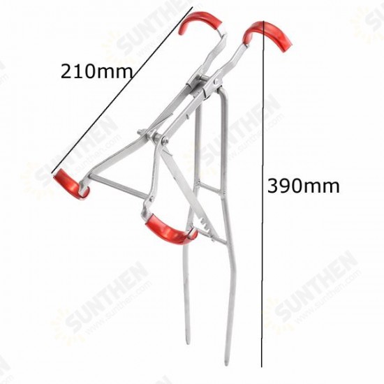 Adjustable Fishing Rod Double Pole Bracket Foldable Tool Standing Holder