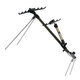 Aluminum Alloy Fishing Rod Holder Adjustable Retractable Fishing Pole Ground Stand Rod Bracket for Outdoor Fishing