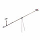 Aluminum Alloy Fishing Rod Holder Adjustable Retractable Fishing Pole Ground Stand Rod Bracket for Outdoor Fishing