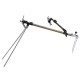 Aluminum Alloy Fishing Rod Holder Adjustable Retractable Fishing Pole Ground Stand Rod Bracket for Outdoor Fishing