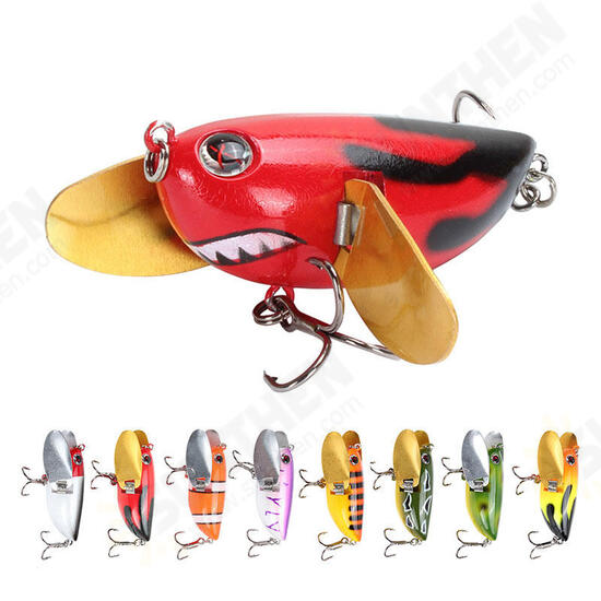 6cm/12.6g 8Colors ABS Fishing Lure Treble Hook Topwater Fishing Bait