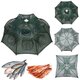 Automatic Fishing CageTrap 8-16 Hole Portable Folding Fishing Net Shrimp Cage Nylon Folding Fish Shrimp Mesh Trap Automatic Fishing CageTrap 8-16 Hole Portable Folding Fishing Net Shrimp Cage Nylon Folding Fish Shrimp Mesh Trap