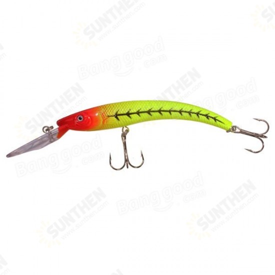 Bass Fishing Lures Diving Crankbaits Minnow Treble Hooks Baits 15.5cm