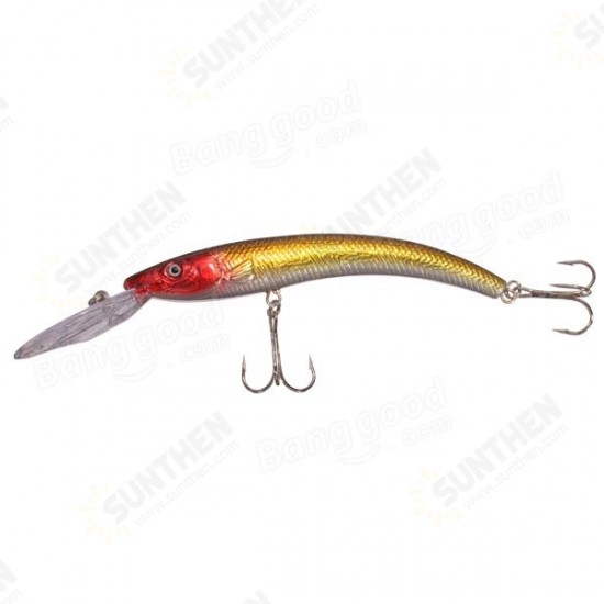 Bass Fishing Lures Diving Crankbaits Minnow Treble Hooks Baits 15.5cm