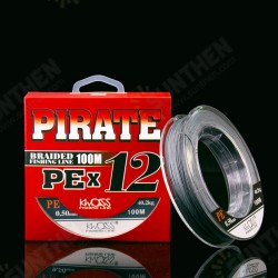 Braided Fishing Line 12 Strands 100m Super Strong PE Braided 12-100LB Silver Braided Fishing Line 12 Strands 100m Super Strong PE Braided 12-100LB Silver