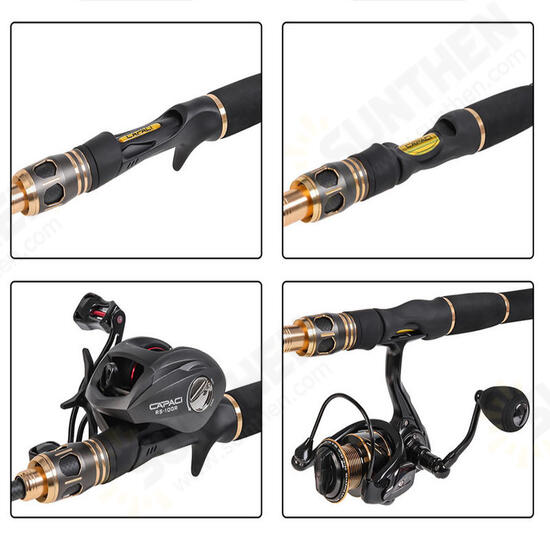 28082 RF Series Carbon Alloy Retractable Fishing Rod Portable Outdoor Fishing Pole Fishing Accessories-Casting 1.8M/2.1M/2.4M