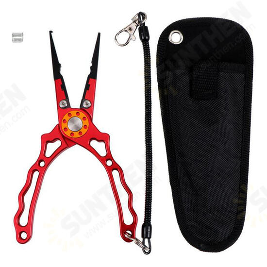 CNC Multifunctional Fishing Pliers Fishling Line Tools Fishing Equipment-Red/Black/Blue