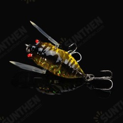 Cicada 6g Perch Insect Lure Bait Fishing Lifelike Bait with Hooks Cicada 6g Perch Insect Lure Bait Fishing Lifelike Bait with Hooks