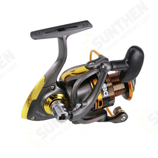 5.2:1 Speed Braking Force Fish Reel Spinning Wheel Aluminum Alloy Can Be Folded Left And Right Hand Interchangeable