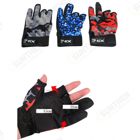 Fingers Gloves Anti-slip Breathable High Stretch Comfortable Hand Gloves Outdoor Sports Fingerless Gloves Work Gloves Tactical Gloves