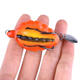 FO0165B 5Pcs/Set 5.5CM/13.4g Dual Hook Tortoise Fishing Lure Artificial Soft Bait With Spoon Sequins