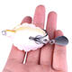 FO0165B 5Pcs/Set 5.5CM/13.4g Dual Hook Tortoise Fishing Lure Artificial Soft Bait With Spoon Sequins