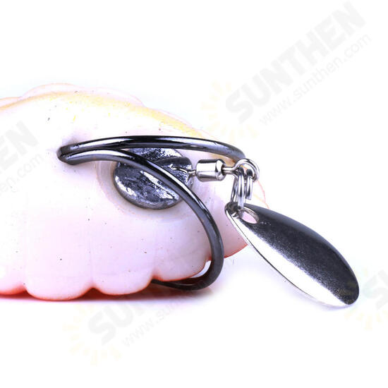 FO0165B 5Pcs/Set 5.5CM/13.4g Dual Hook Tortoise Fishing Lure Artificial Soft Bait With Spoon Sequins