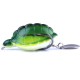 FO0165B 5Pcs/Set 5.5CM/13.4g Dual Hook Tortoise Fishing Lure Artificial Soft Bait With Spoon Sequins