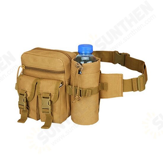 Fishing Multifunctional Waist Bag Tactical Men Waist Pack Nylon Hiking Water Bottle Phone Pouch Outdoor Sports Army Military Fishing Climbing Camping Belt Bag