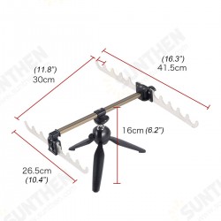 Fishing Rod Bracket Rotation Adjustable Telescopic Aluminum Tripod Fishing Pole Holder Luminous Fishing Tackle Fishing Rod Bracket Rotation Adjustable Telescopic Aluminum Tripod Fishing Pole Holder Luminous Fishing Tackle