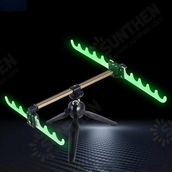 Fishing Rod Bracket Rotation Adjustable Telescopic Aluminum Tripod Fishing Pole Holder Luminous Fishing Tackle