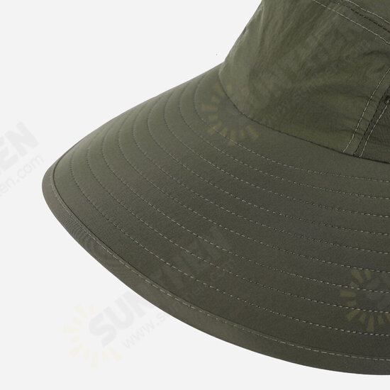 Folding Fishing Hat Wide Brim UPF50+ Breathable Quick Dry Sun Cap with Neck Flap Hunting Climbing Camping