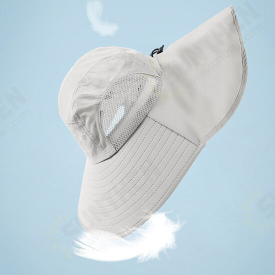 Folding Fishing Hat Wide Brim UPF50+ Breathable Quick Dry Sun Cap with Neck Flap Hunting Climbing Camping Folding Fishing Hat Wide Brim UPF50+ Breathable Quick Dry Sun Cap with Neck Flap Hunting Climbing Camping