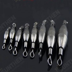 Freshwater Sea Fishing Lead Weights Sinkers with Snap Swivels Freshwater Sea Fishing Lead Weights Sinkers with Snap Swivels