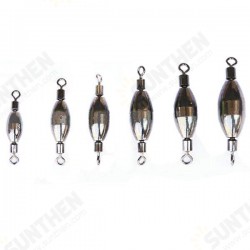 Freshwater Sea Fishing Lead Weights Sinkers with Snap Swivels Freshwater Sea Fishing Lead Weights Sinkers with Snap Swivels