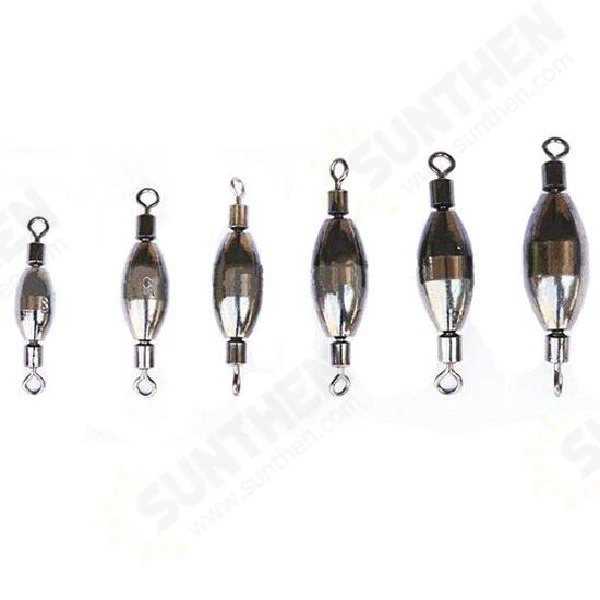 Freshwater Sea Fishing Lead Weights Sinkers with Snap Swivels