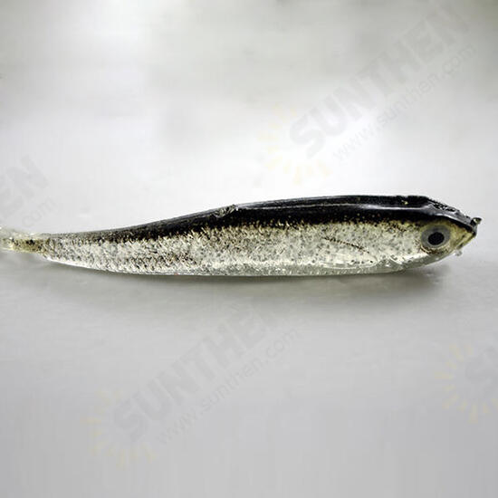 Grey Soft Silicone Fishing Lure Bait Freshwater Salt Water