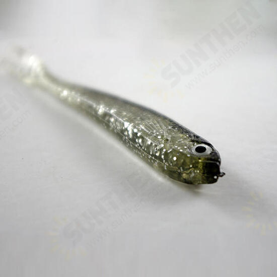 Grey Soft Silicone Fishing Lure Bait Freshwater Salt Water Grey Soft Silicone Fishing Lure Bait Freshwater Salt Water