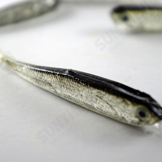 Grey Soft Silicone Fishing Lure Bait Freshwater Salt Water Grey Soft Silicone Fishing Lure Bait Freshwater Salt Water