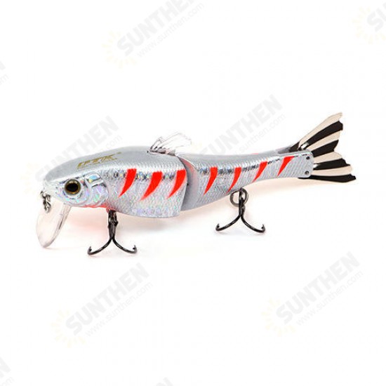 HF021 1pc 95mm 13g Minnow Fishing Lure Hard Bait 2 Sections Double Hook Luminous