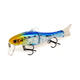 HF021 1pc 95mm 13g Minnow Fishing Lure Hard Bait 2 Sections Double Hook Luminous