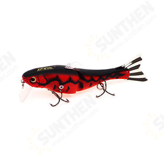 HF021 1pc 95mm 13g Minnow Fishing Lure Hard Bait 2 Sections Double Hook Luminous