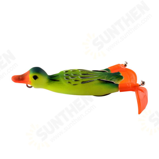 5PCS Fishing Lure Set Duck Shape Propeller Realistic Duck Portable Lures Outdoor Fishing Tools