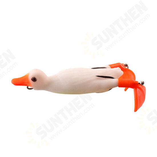 5PCS Fishing Lure Set Duck Shape Propeller Realistic Duck Portable Lures Outdoor Fishing Tools