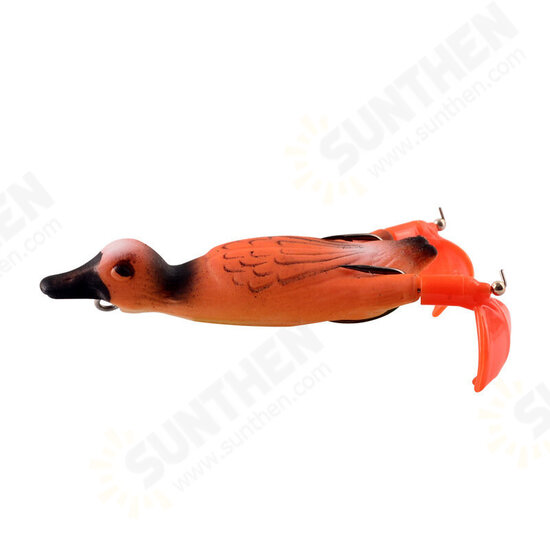 5PCS Fishing Lure Set Duck Shape Propeller Realistic Duck Portable Lures Outdoor Fishing Tools