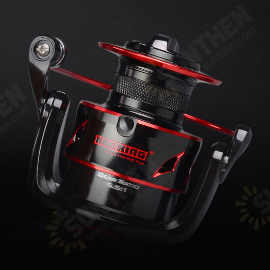 3000/4000/5000/6000 Spinning Fishing Reel 10+1 Bearings 8/12kg Front and Rear Drag System 5.1:1 Gear Ratio Fishing Coil