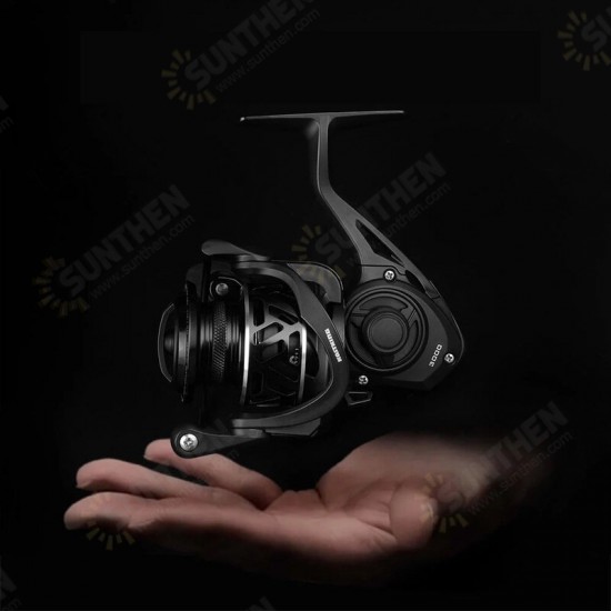 5.2:1 7+1 Bearings 33 Lbs Drag Aluminum Spool Stainless Steel Main Shaft Fresh and Saltwater Fishing Reel Carbon Fiber Spinning Reel Universal Left / Right Hand