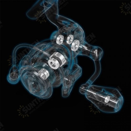 5.2:1 7+1 Bearings 33 Lbs Drag Aluminum Spool Stainless Steel Main Shaft Fresh and Saltwater Fishing Reel Carbon Fiber Spinning Reel Universal 5.2:1 7+1 Bearings 33 Lbs Drag Aluminum Spool Stainless Steel Main Shaft Fresh and Saltwater Fishing Reel Carbon Fiber Spinning Reel Universal