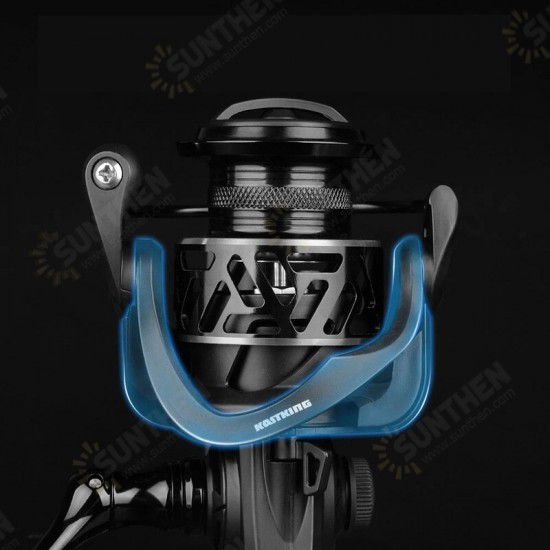 5.2:1 7+1 Bearings 33 Lbs Drag Aluminum Spool Stainless Steel Main Shaft Fresh and Saltwater Fishing Reel Carbon Fiber Spinning Reel Universal Left / Right Hand