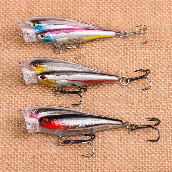 1PC 7.5CM 12G Popper Fishing Lure 3 Colors Hard Baits Fishing Lure Tackle