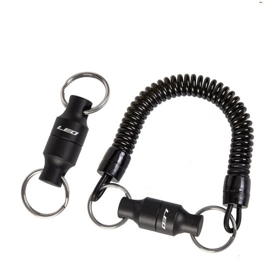 1pc Fly Fishing Magnetic Hanging Buckle With Spring Line Release Net Holder Buckle Fishing Tool