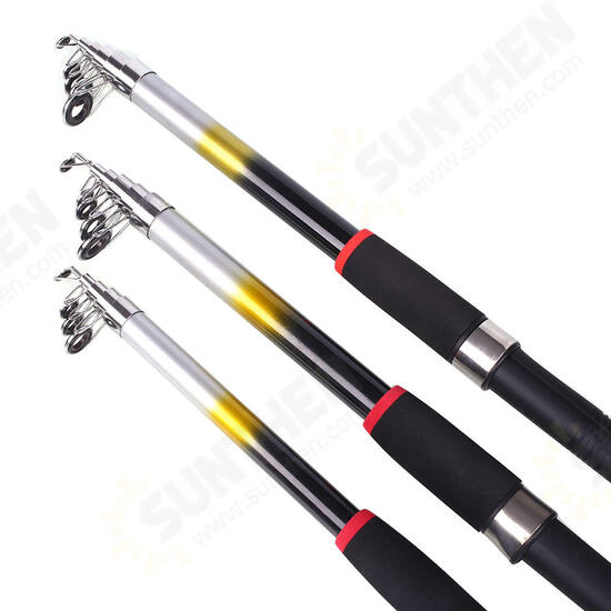 2.1M/2.4M/2.7M FluorescenceCast Highlights Telescopic Sea Fishing Rod Fishing Gear