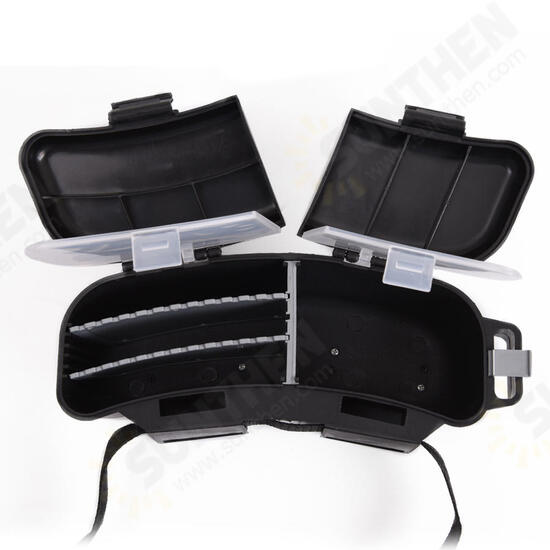 24*8*10CM ABS Multifunctional Fishing Box Portable Fishing Bait Tackle Storage Waist Carrier